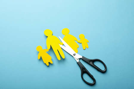 Concept of family during the war, war in Ukraineの写真素材