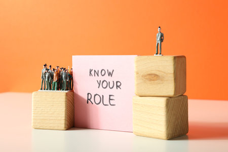 Concept of business roles and responsibilities, business conceptの写真素材