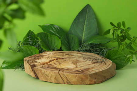 Composition with podium for your design and advertisingの写真素材