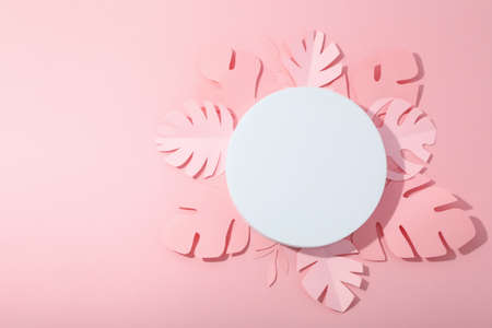 Composition with podium for your design and advertisingの写真素材