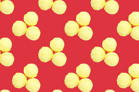 Bright and colorful background with ice creamの写真素材