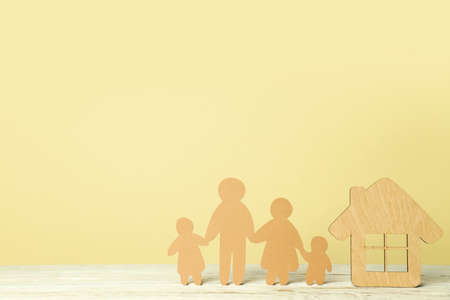 Concept of family and protection family, family rightsの写真素材