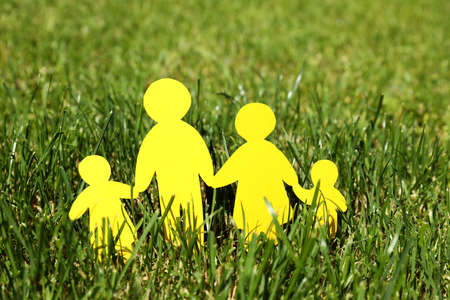 Concept of family and protection family, family rightsの写真素材