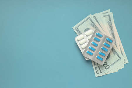 Concept of pharmaceutical business, illegal pharmaceutical business