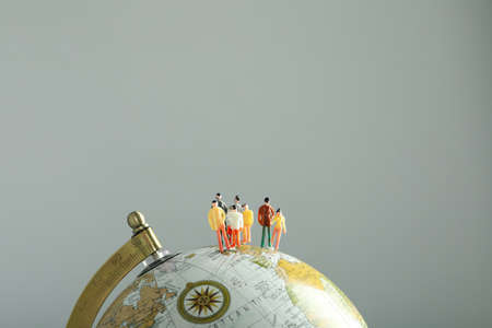 Concept of geography science, discover different countries and cultures