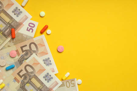 Concept of pharmaceutical business, illegal pharmaceutical business