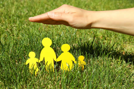 Concept of family, protection of family, family rights, family healthの写真素材