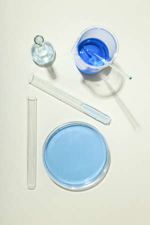 Concept of science and research with laboratory accessories