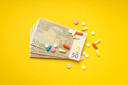 Concept of pharmaceutical business, illegal pharmaceutical business