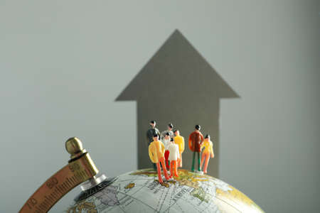 Concept of world population, main world problemsの写真素材