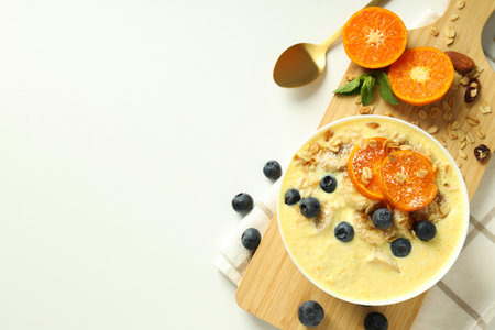 Concept of tasty and healthy food with smoothieの写真素材