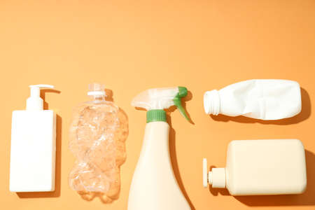 Save the world and Recycling concept, space for textの写真素材