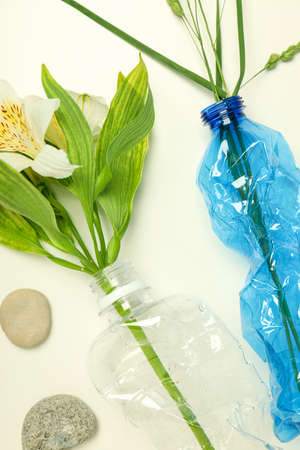 Concept of Save the world and Recyclingの写真素材