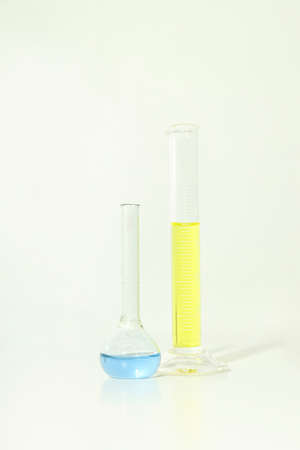 Concept of science and research with laboratory accessoriesの写真素材