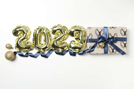 Concept of Happy New Year 2023, Happy New Year compositionの写真素材