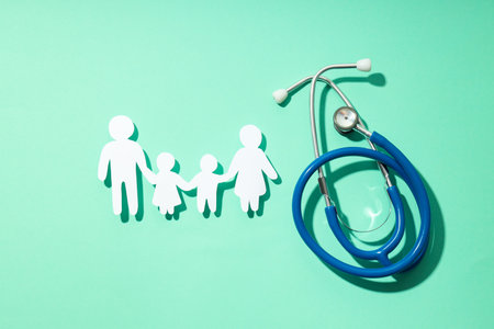 Concept of family, protection of family, family rights, family healthの写真素材