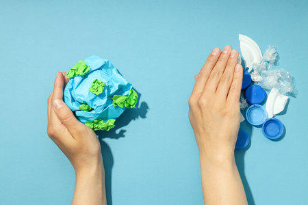 Concept of Save the world and Recycling