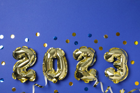 Concept of Happy New Year 2023, space for text