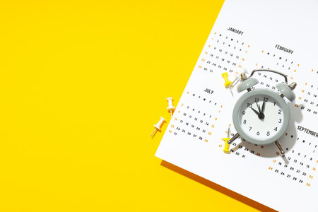 Concept of event planning and work planning, space for textの写真素材