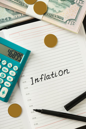 Concept of financial, economic problems and inflation