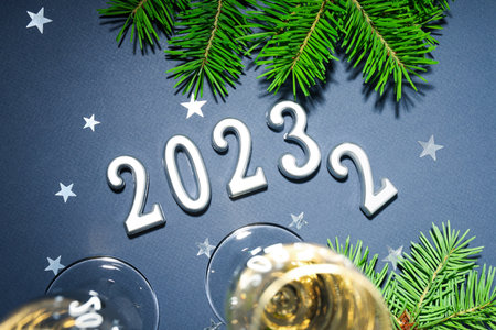 Concept of Change of year 2022 and 2023