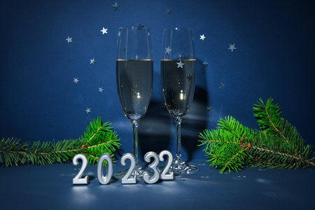 Concept of Change of year 2022 and 2023