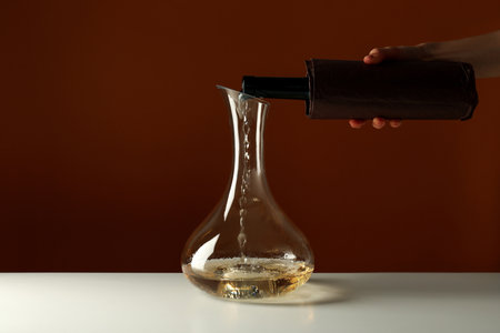 Concept of tasty and delicious alcohol drink, wineの写真素材