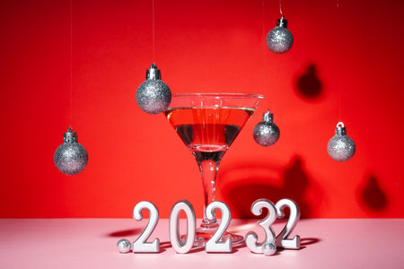 Concept of Change of year 2022 and 2023の写真素材