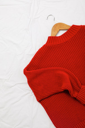 Concept of autumn clothes, autumn season wardrobe