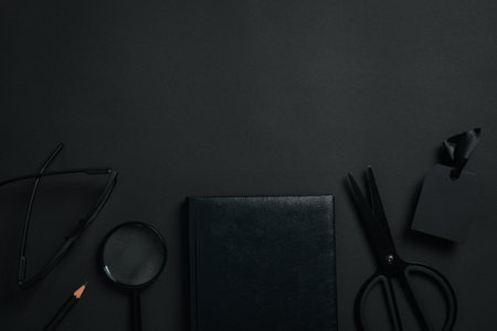 Concept of Black Friday sale, space for textの写真素材