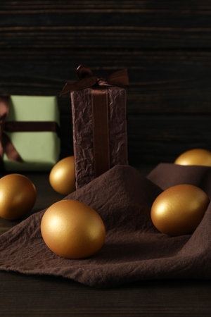 Concept of Richness and prosperity, golden eggsの写真素材