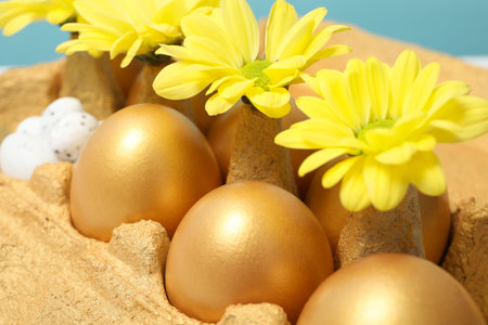Concept of Richness and prosperity, golden eggsの写真素材