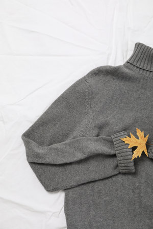 Concept of autumn clothes, autumn season wardrobe