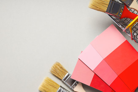 Concept of colors for design, color palettes, space for textの写真素材