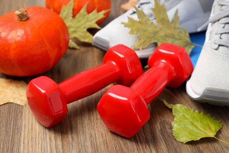 Concept of Sport and Autumn, Sport and Autumn seasonの写真素材