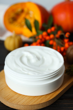 Concept of different cosmetic products, Pumpkin cosmeticsの写真素材