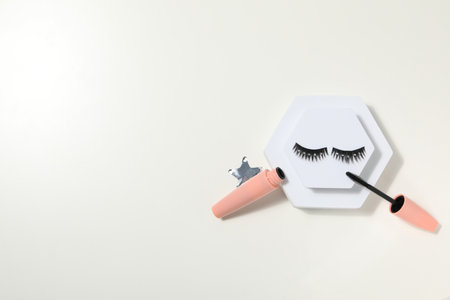 Ð¡oncept of cosmetology tools and beauty treatment, false eyelashesの写真素材