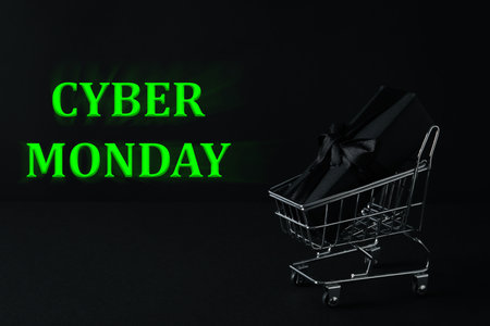 Concept of Cyber Monday sale, Cyber Monday sale and discountの写真素材