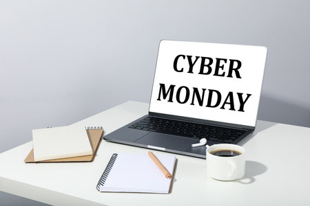 Concept of Cyber Monday sale, Cyber Monday sale and discountの写真素材