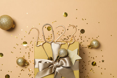 Concept of Happy New Year 2023, Happy New Year composition