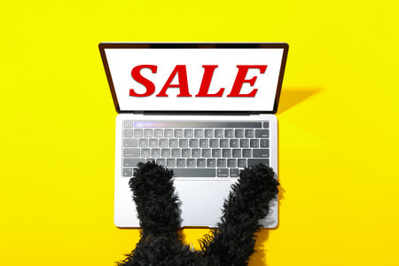 Concept of Cyber Monday sale, Cyber Monday sale and discountの写真素材