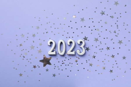 Concept of Happy New Year 2023, Happy New Year composition