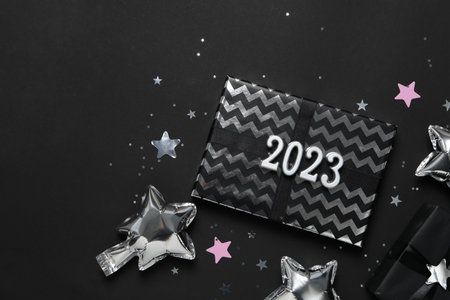 Concept of Happy New Year 2023, space for text