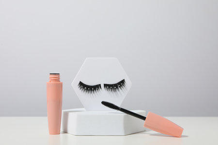 Ð¡oncept of cosmetology tools and beauty treatment, false eyelashes