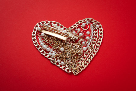 Concept of Valentine's day, heart, day of the love couples conceptの写真素材