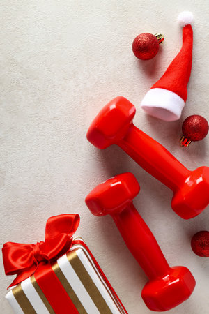 Concept of sport and Happy New Year, space for textの写真素材