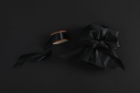 Concept of beautiful Christmas present, gift boxesの写真素材