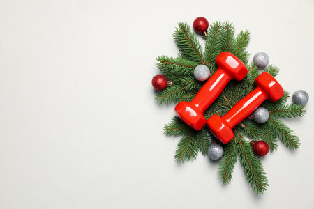 Concept of sport and Happy New Year, space for textの写真素材