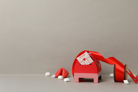 Concept of Valentine's day, space for textの写真素材