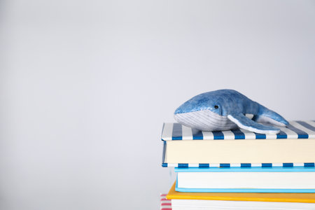 Concept of baby book, space for textの写真素材